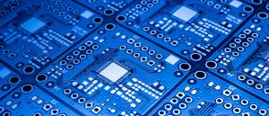 A,Printed,Circuit,Board,In,Blue - מעגלים מודפסים - PCB